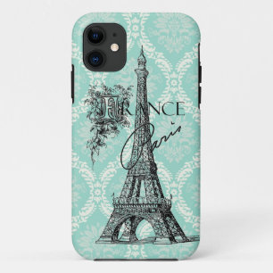 Modernes Vintage Paris Eiffelturm iPhone 5 Hülle