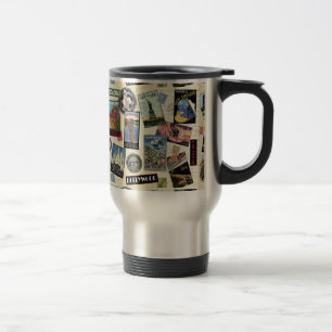 Modernes Vintage-Reisen USA Reisebecher