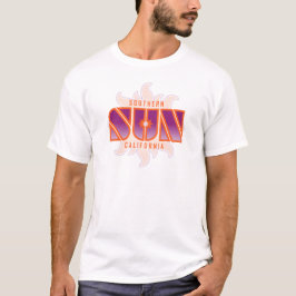 Modernes Vintage White So-Cal Sun T-Shirt