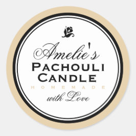 MODERNES VINTAGES BEIGE | PERSONALISIERTER STICKER