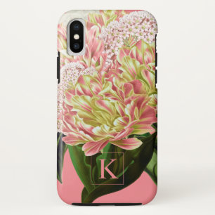 Modernes Vintages Botanisches Floral Monogramm Case-Mate iPhone Hülle