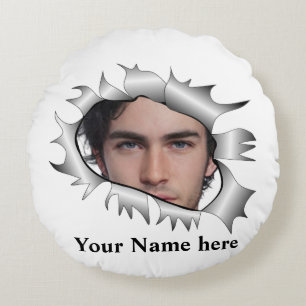 Modernes Vintages Foto nach Maß Rundes Kissen