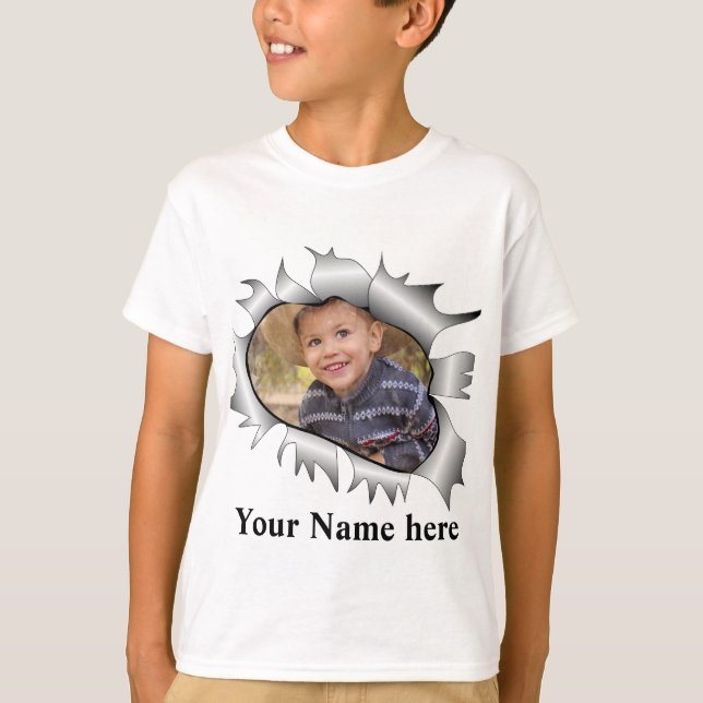 Modernes Vintages Foto nach Maß T-Shirt (Vorderseite)