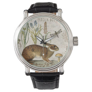 modernes Vintages französisches Kaninchen im Armbanduhr