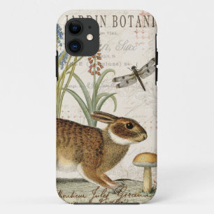 modernes Vintages französisches Kaninchen im Garte Case-Mate iPhone Hülle
