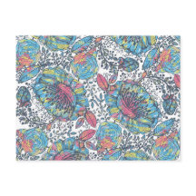 Modernes Vintages Gelbblau