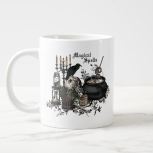 Modernes Vintages Halloween WITCHES BREW Jumbo-Tasse