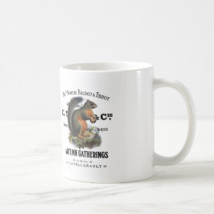 modernes Vintages Herbsthörnchen Kaffeetasse