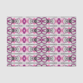 Modernes Vintages Muster Rosa Lila Decoupage Seidenpapier