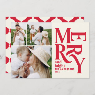 Modernes Vintages Retro Chritsmas rotes festliches Ankündigung