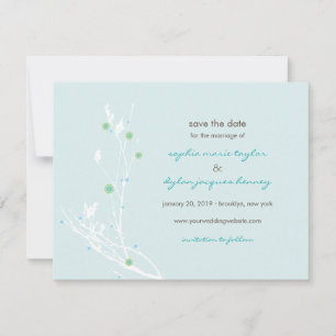Modernes Vintages schlichtes elegantes Foto Save t The Date
