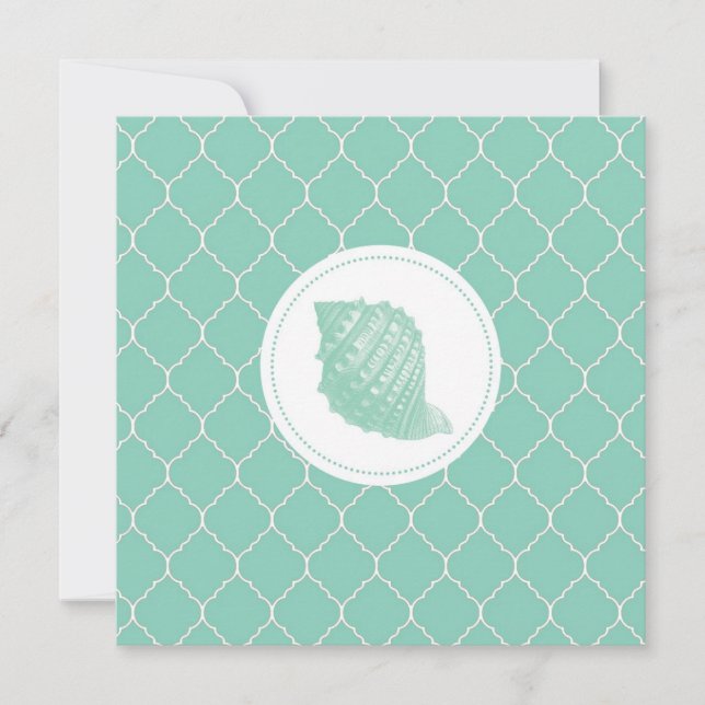 Modernes Vintages Seashell (Vorderseite)