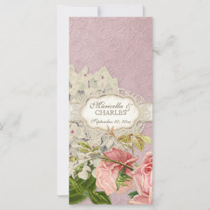 Modernes, Vintages Spitzentea Hydrangea in Rose