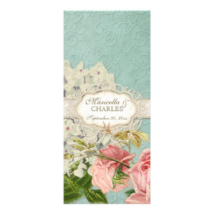 Modernes, Vintages Spitzentea Hydrangea in Rose Werbekarte