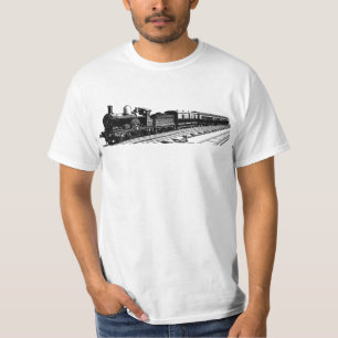 modernes Vintages T-Shirt 2 des Zugs