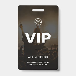 Modernes VIP All Access Event Concept Match Party Ausweis