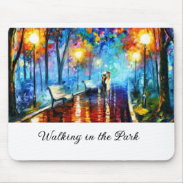 Modernes Wandern im Park Mouse Pad Mousepad