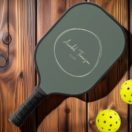 Modernes, warmes Grau aus dem Mittelalter | Name d Pickleball Schläger