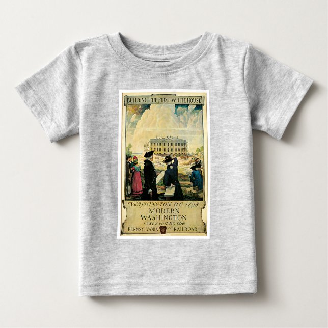 Modernes Washington Baby T-shirt (Vorderseite)