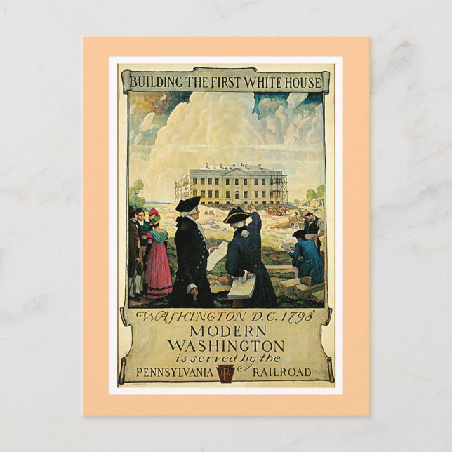 Modernes Washington Postkarte (Vorderseite)