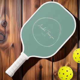 Modernes Wasserriff im Mittelalter | Name des Skri Pickleball Schläger