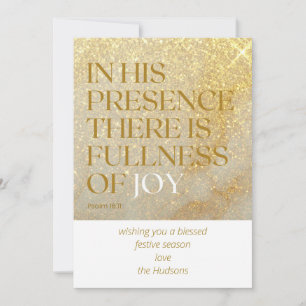 Modernes Weihnachten mit Goldstaub-Psalm-Festtage 