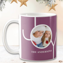 Modernes Weihnachts-Foto Lila