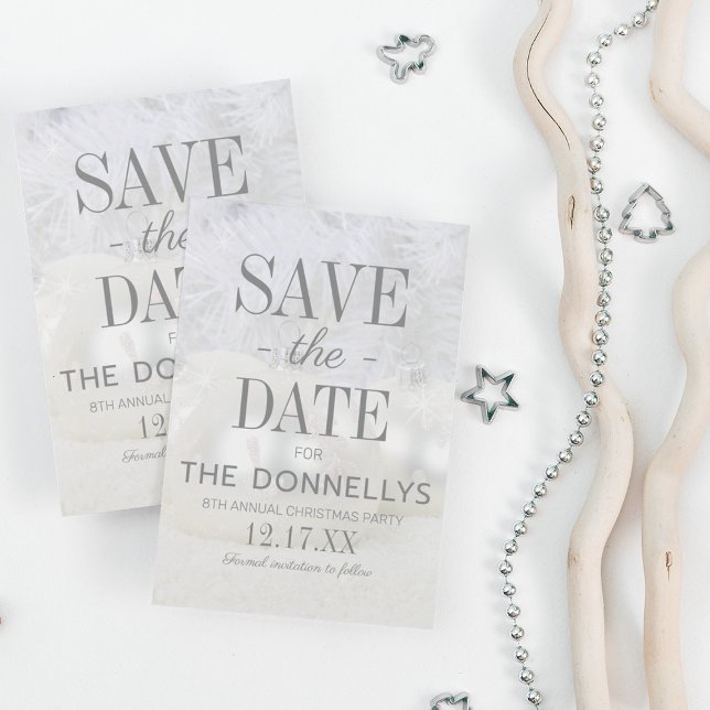 Modernes Weihnachts-Party Ankündigung Datum freiha (Von Creator hochgeladen)