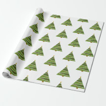 Modernes Weihnachtsbaum-Muster-Packpapier