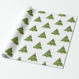 Modernes Weihnachtsbaum-Muster-Packpapier Geschenkpapier
