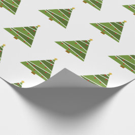 Modernes Weihnachtsbaum-Muster-Packpapier Geschenkpapier