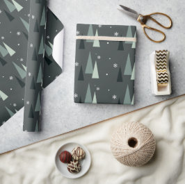 Modernes Weihnachtsbaumwrapping Paper Geschenkpapier