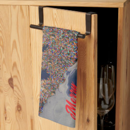 Modernes Weihnachtsdesign Geschirrtuch