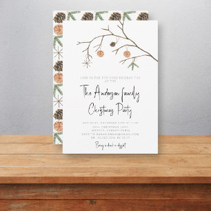 modernes Weihnachtsfest-Party Einladung