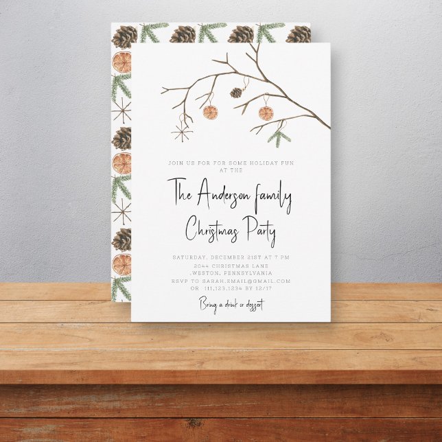 modernes Weihnachtsfest-Party Einladung (Von Creator hochgeladen)