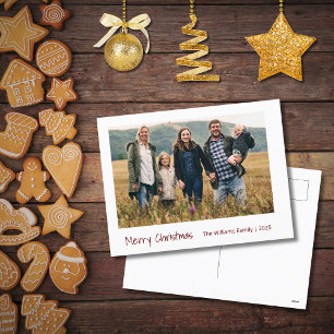 Modernes Weihnachtsgebäck Foto Einfach Minimalisti Feiertagspostkarte