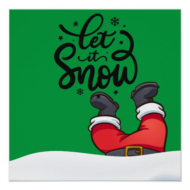 Modernes Weihnachtsgebäck Poster (Vorderseite)