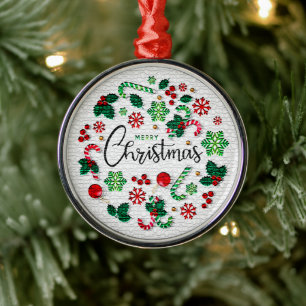 Modernes Weihnachtsgeschenk Ornament Aus Metall
