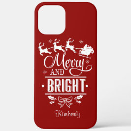 Modernes WeihnachtsMERRY und brillantes Script Mon Case-Mate iPhone Hülle