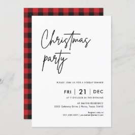 Modernes WeihnachtsParty | Feierabend Einladung