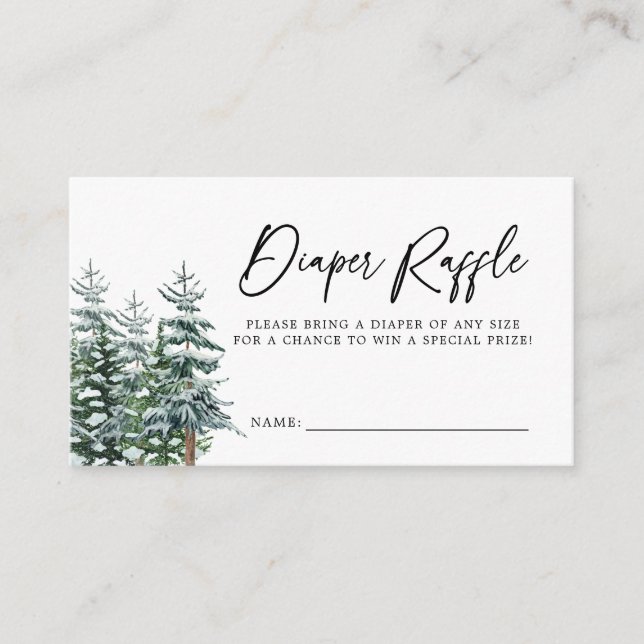 Modernes Weihnachtswinters Baby Duschduschmaschine Begleitkarte (Vorderseite)