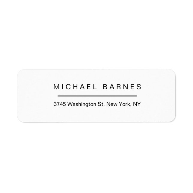 Modernes Weiß Minimalistisch Schlicht Elegant Beru (Vorne)