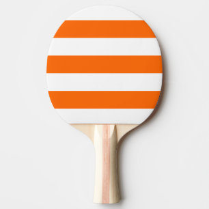 Modernes Weiß, orangefarbener Streifen Tischtennis Schläger