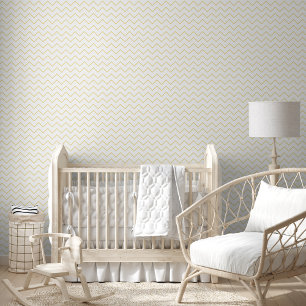 Modernes Weiß und Imitate Gold Design Muster Elega Tapete