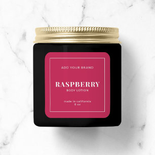 Modernes, weißes, an den Grenzen bearbeitbares Far Quadratischer Aufkleber