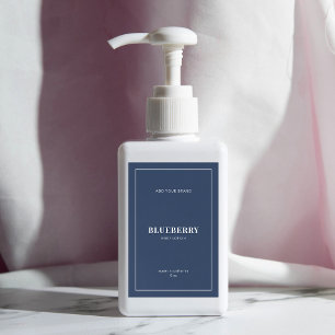 Modernes, weißes, an den Grenzen bearbeitbares Far Weinetikett