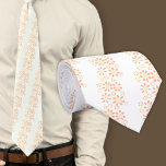 Modernes, weißes Blumenmuster Krawatte<br><div class="desc">Moderne Weiße Blumenmuster Nacken Krawatte. Eine elegante und einfache Blume auf weißem Hintergrund.</div>