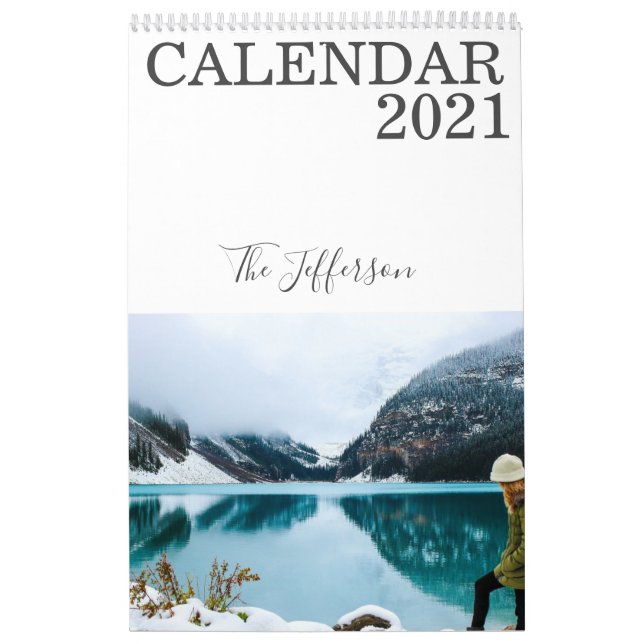Modernes Weißes Foto 2021 Kalender (Titelbild)