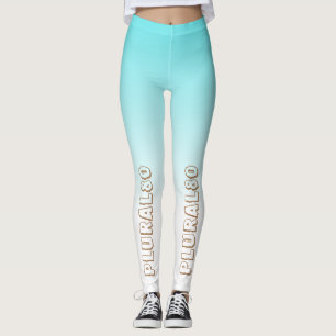 Modernes, weißes Gradiententraining Leggings
