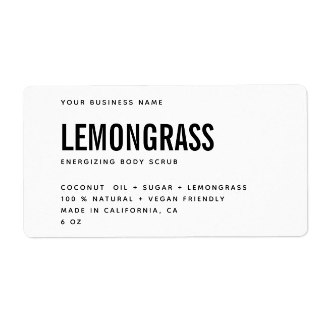 Modernes, weißes, schwarzes Körperpeeling (Vorne)